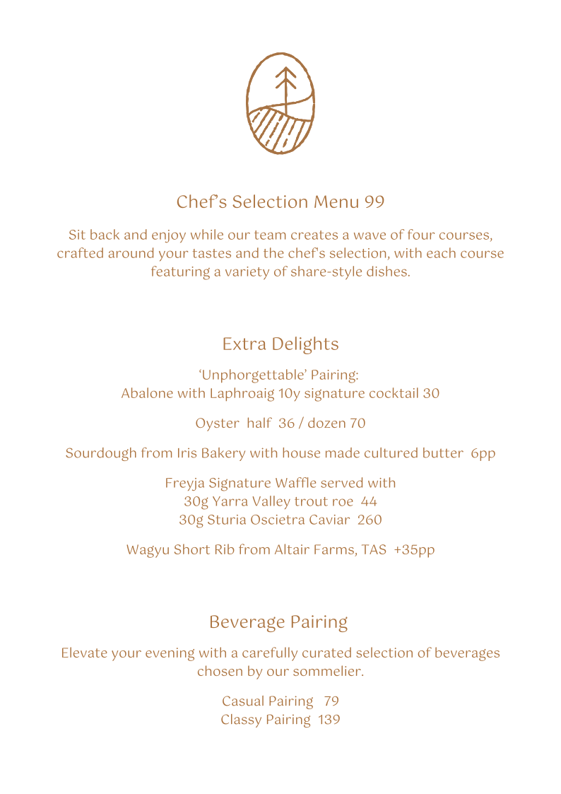 Menu - Freyja photo 1