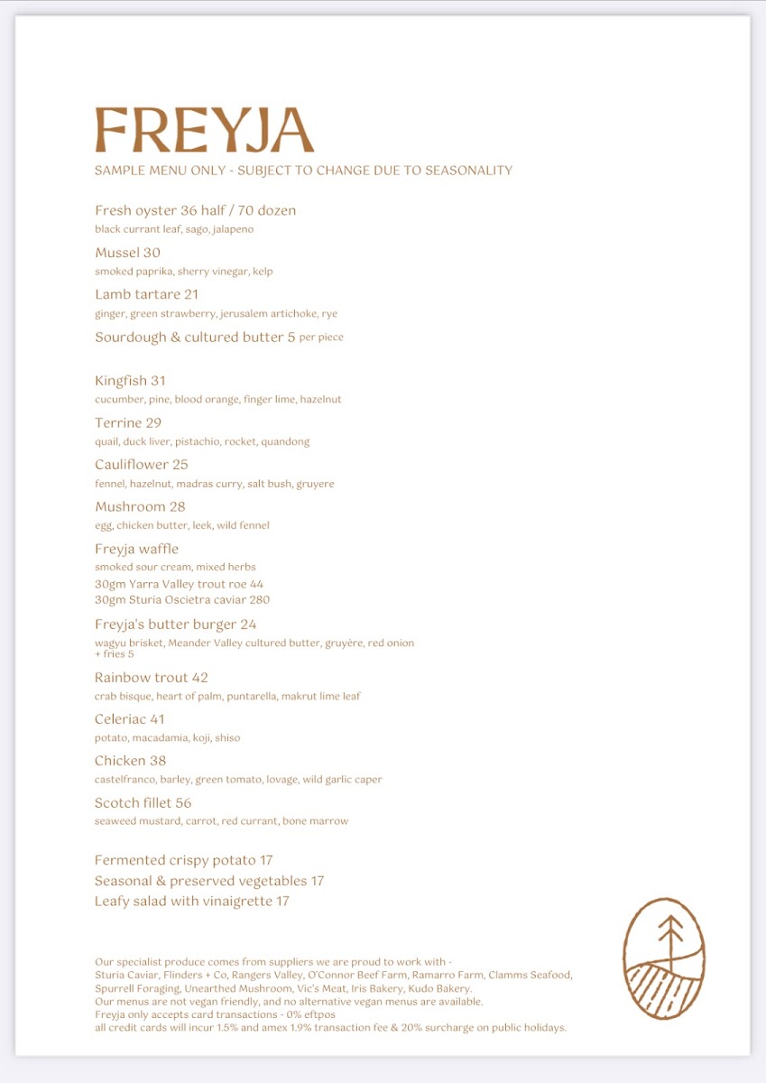 Menu - Freyja photo 10
