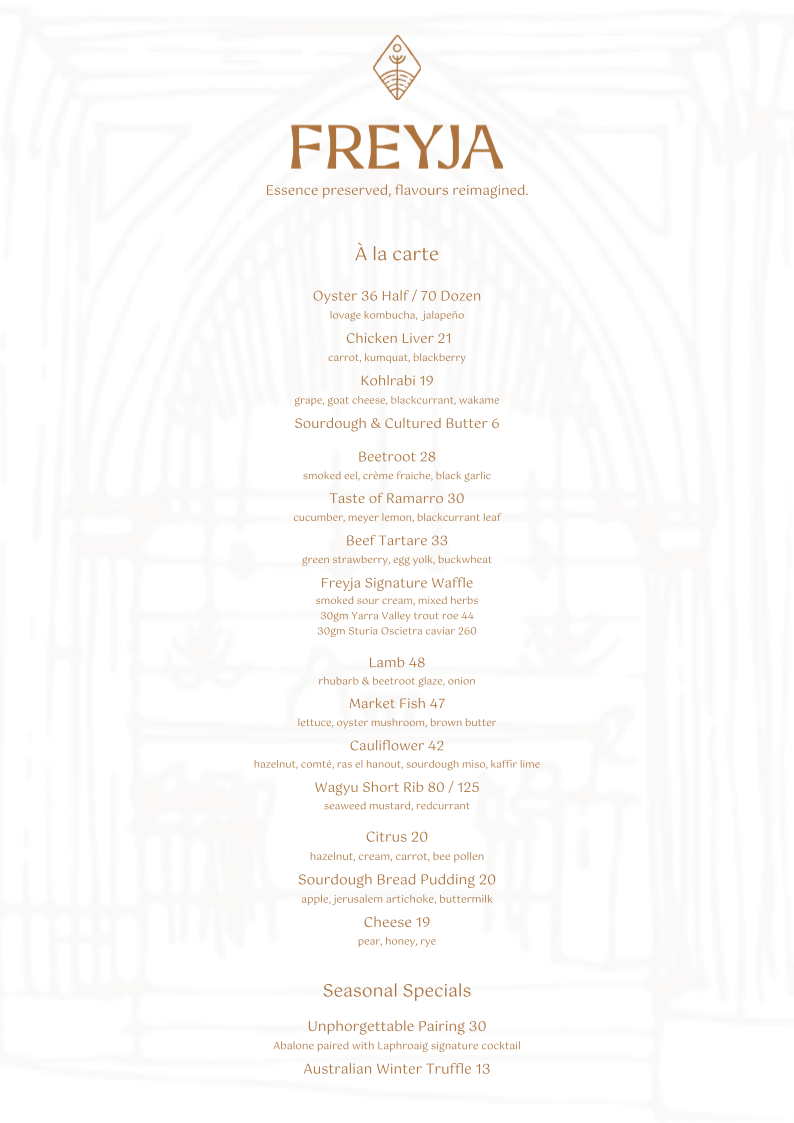 Menu - Freyja photo 3