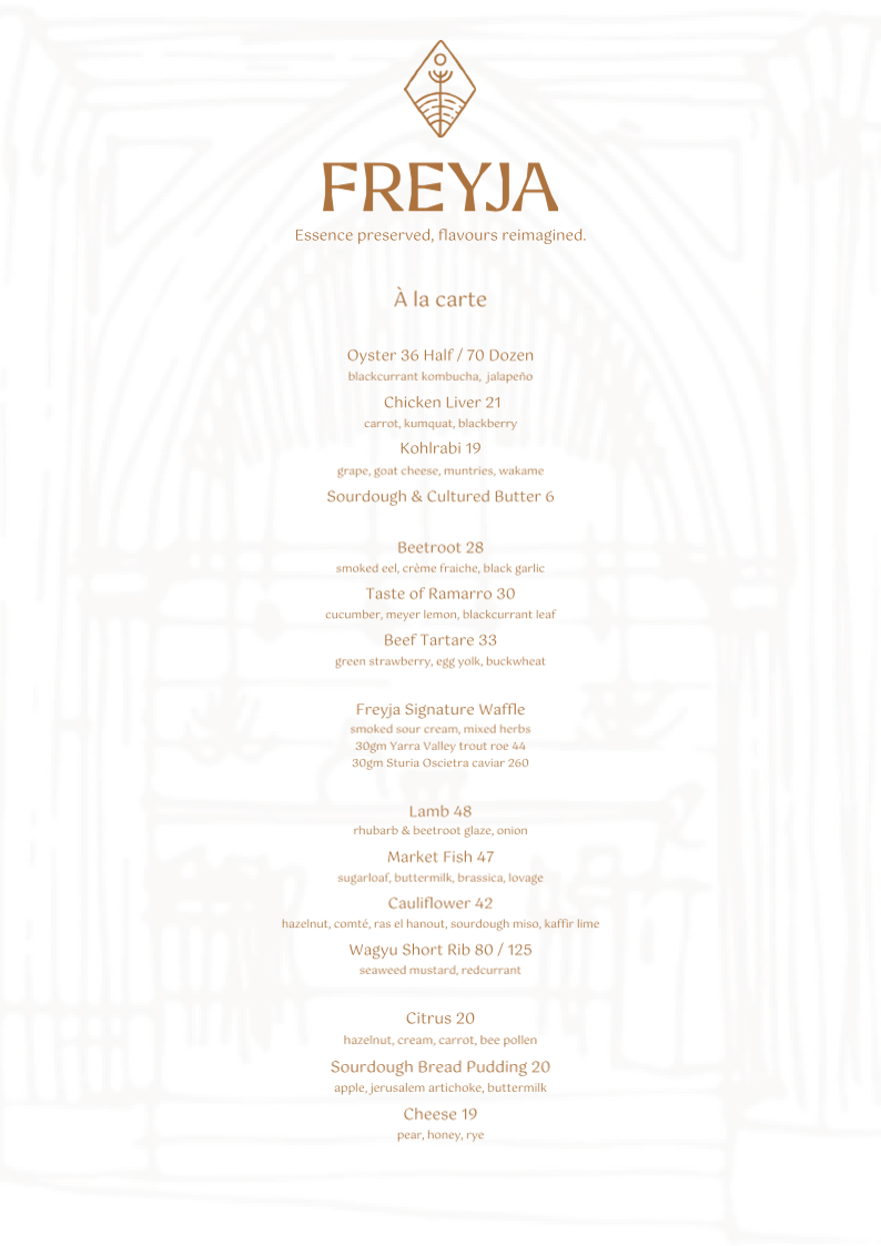 Menu - Freyja photo 4