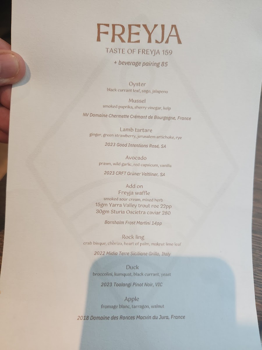 Menu - Freyja photo 9